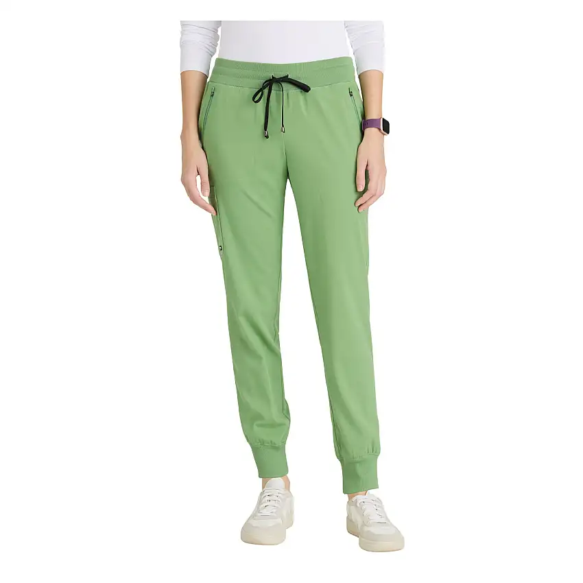 Eden - Drawstring Joggers - Women - Grey's Anatomy Stretch - Basil Green / XXS
