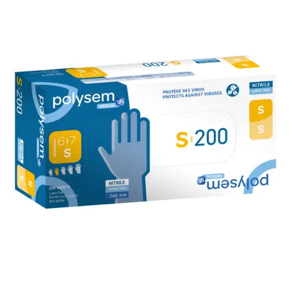 Gant nitrile non poudré - Polysem
