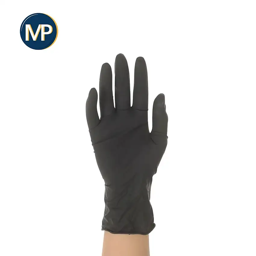 Examination Gloves - Black Latex - Powder Free - Box of 100 - My Podologie - XS