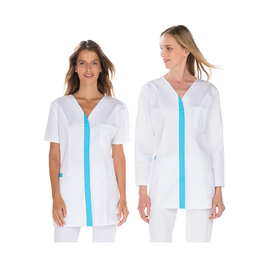 Madie - Tunic - 3 types of sleeves - Women - 75 cm - Sleeveless / White / Atoll / T0 - XS