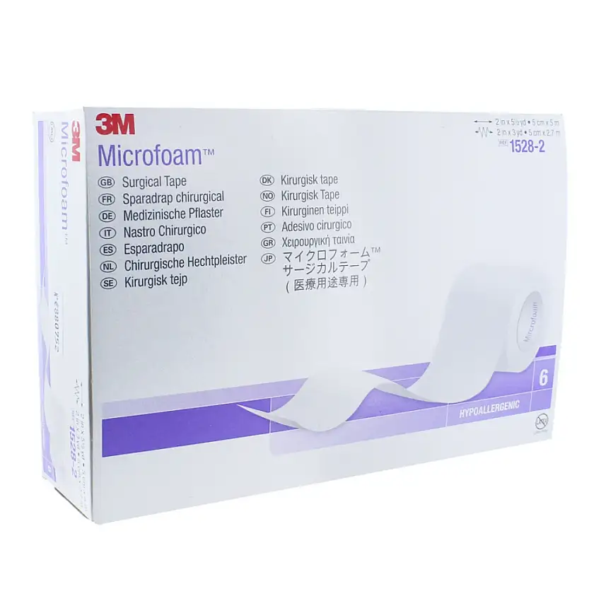 Sparadrap Mousse 3M™ Microfoam™ - 2.5 cm x 5 m