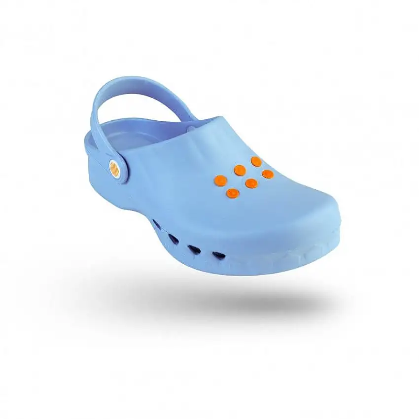 WOCK Chaussures NUBE avec lanières et semelle intérieure 36, Light Blue