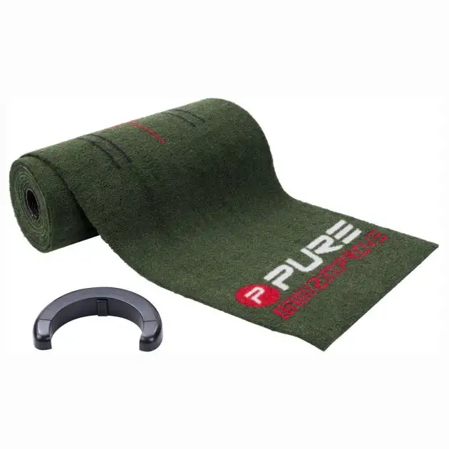 Tapis de putting Pure2Improve Stroke 275x30cm et coupe d'entraînement