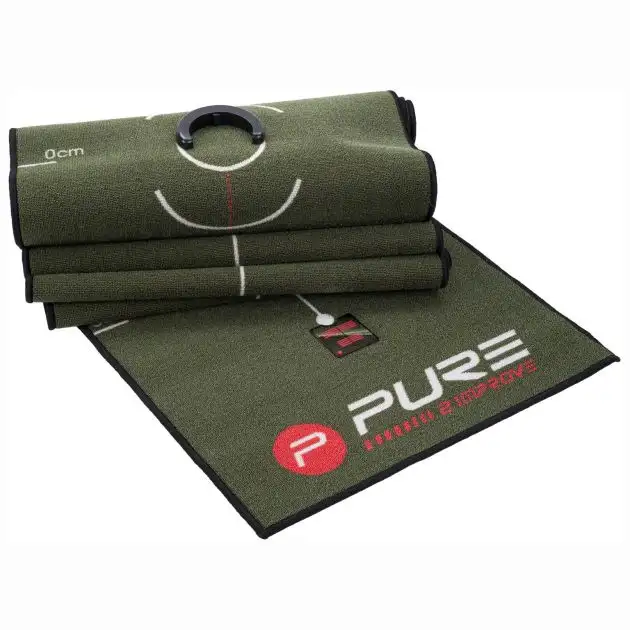 Tapis de putting Pure2Improve Drill, mini miroir 8x8 cm et tasse d'entraînement