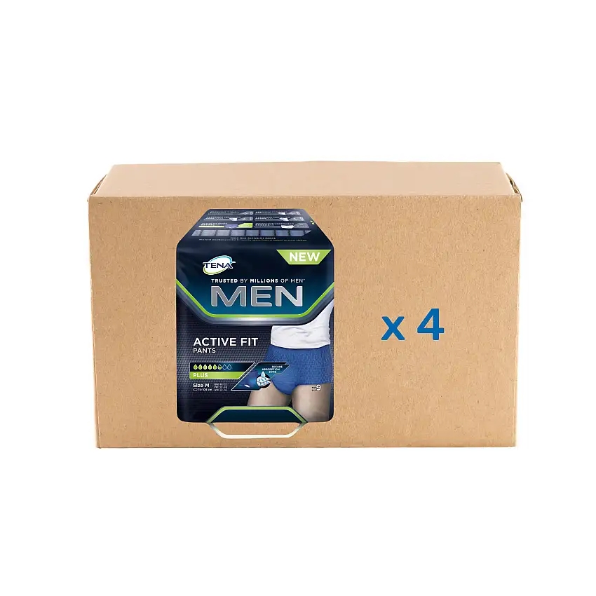 Tena Men Active Fit - 5/6 drops - 2 sizes - Tena - M - 9 units