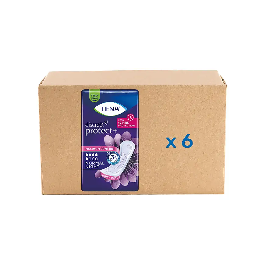 Protection Lady Discreet Normal Night - 3.5 drops - carton 6x10U - Tena