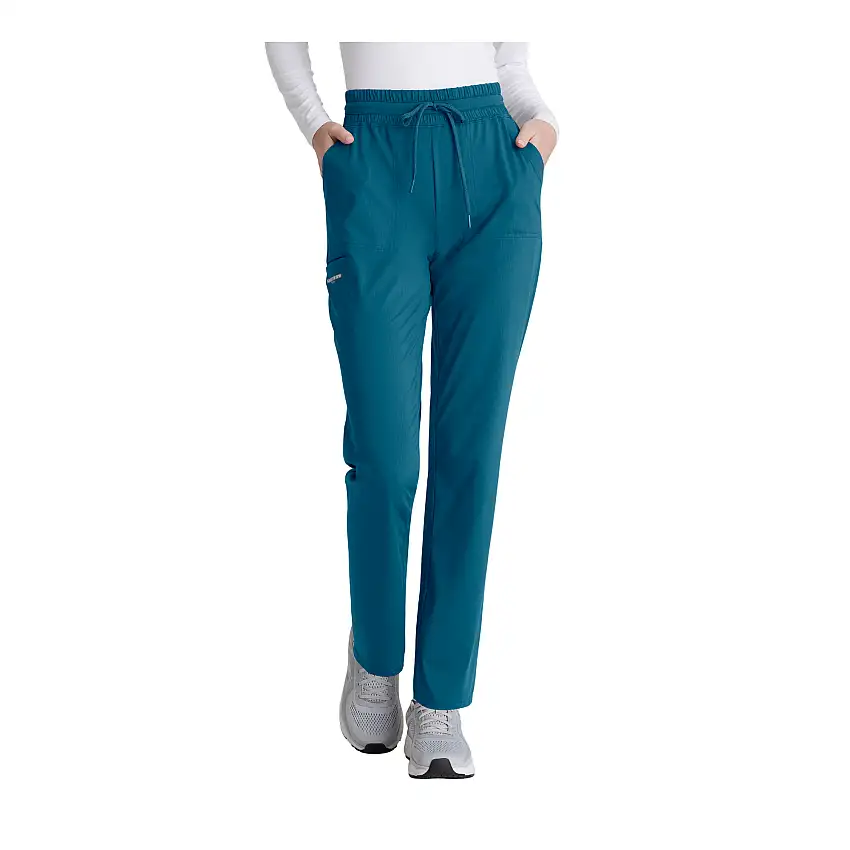 Sydney - Straight Medical Pants - Women - Skechers Slip-ins Knits - Bahamas Blue / XXS