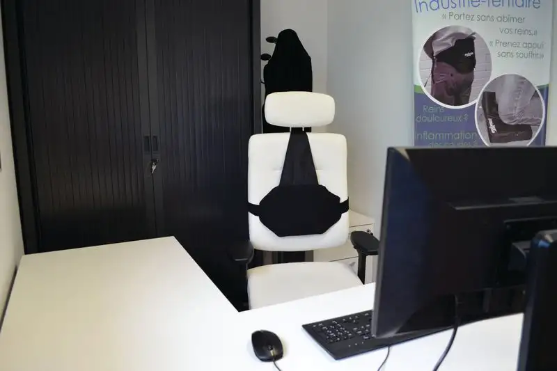 Coussin lombaire Ergoback pour dossier chaise de bureau