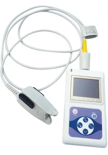 Oxymètre de pouls pocket avec boîtier relié au capteur