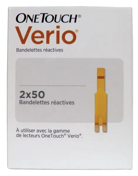 Bandelettes de glycémie pour lecteurs One Touch Verio®