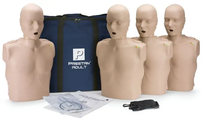 Pack 4 mannequins Prestan adultes avec moniteur