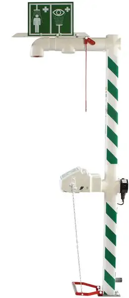 Douche et lave-yeux de sécurité incongelable