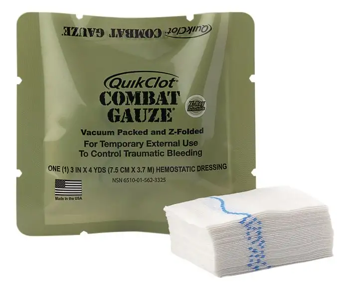 Pansement hémostatique QuickClot