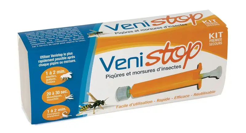 Pompe à venin Venistop piqûres et morsures d'insectes