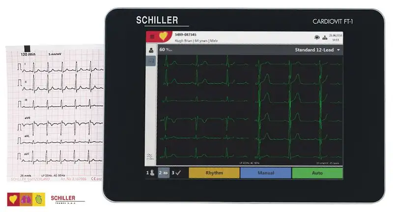 ECG Schiller Cardiovit FT1 6 pistes