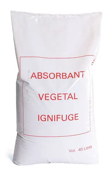 Absorbant végétal ignifugé