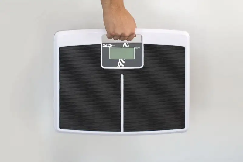 Pèse-personne électronique large avec poignée Kern capacité de 200 kg