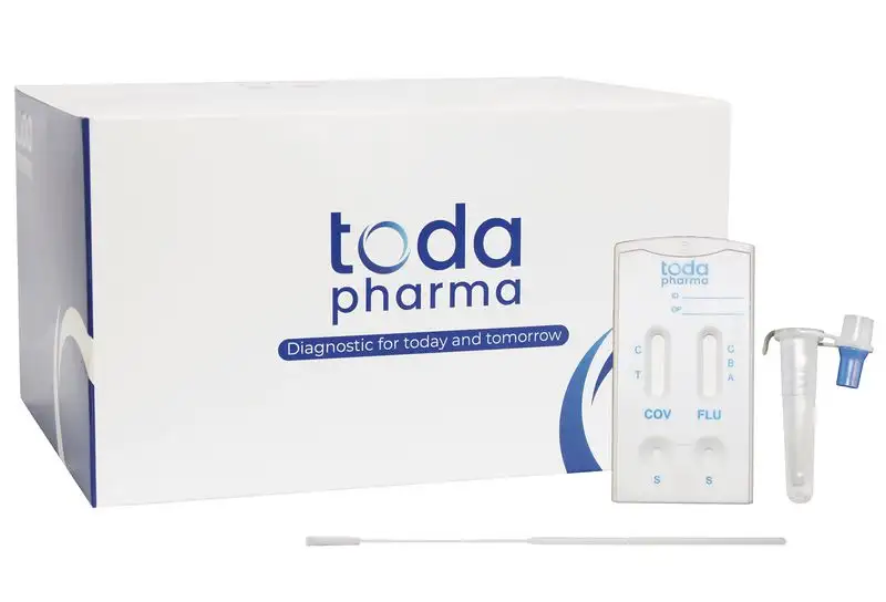 Test antigénique Covid 19 et Grippe fabriqué en France - boîte de 10