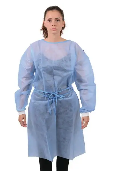 Blouse de protection à usage unique poignets jersey