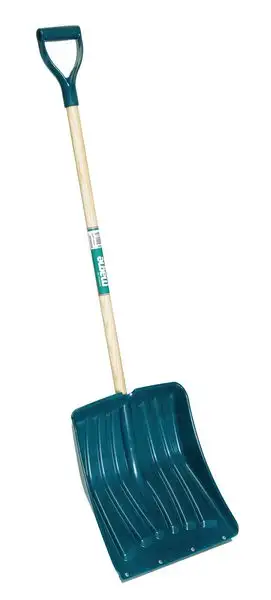 Poussoir à neige avec renfort en métal