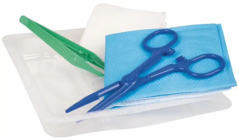 Set de pansement stérile avec champ de soins et compresses