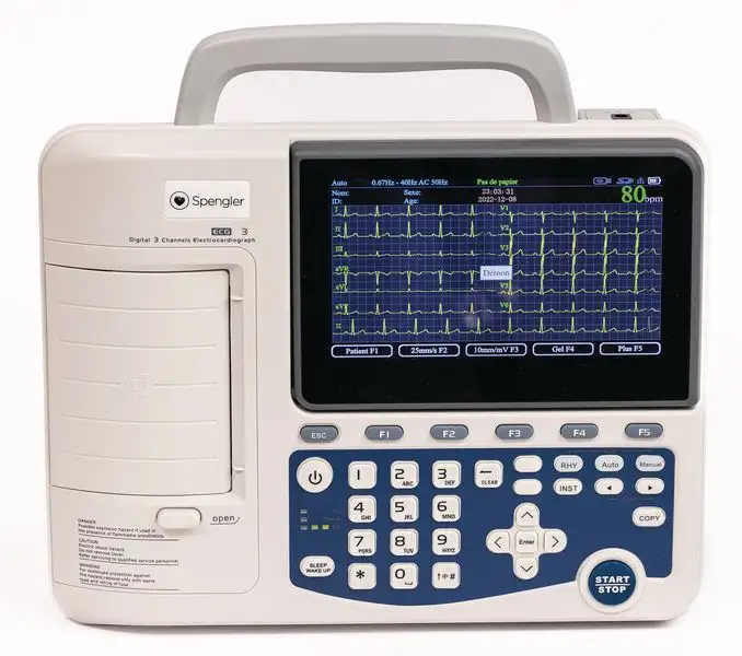 ECG Cardiomate 3 Spengler à 3 pistes avec interprétation