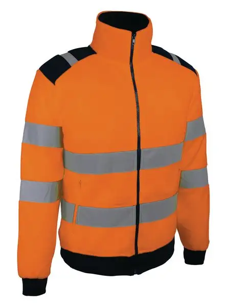 Veste polaire haute visibilité orange