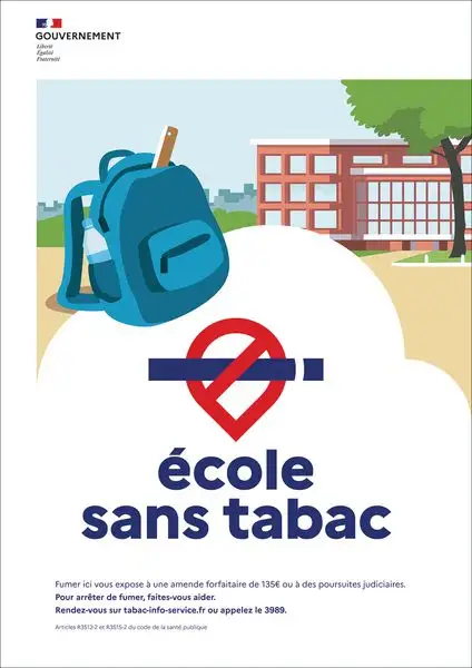 Panneau Espace Sans Tabac - Ecole