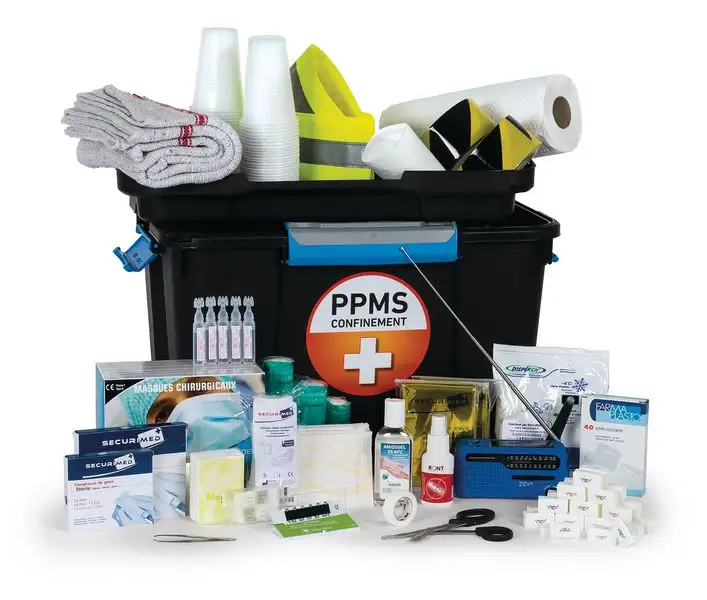 Mallette de secours confinement PPMS 100 personnes