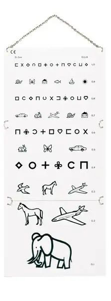 Echelle de Monoyer enfant