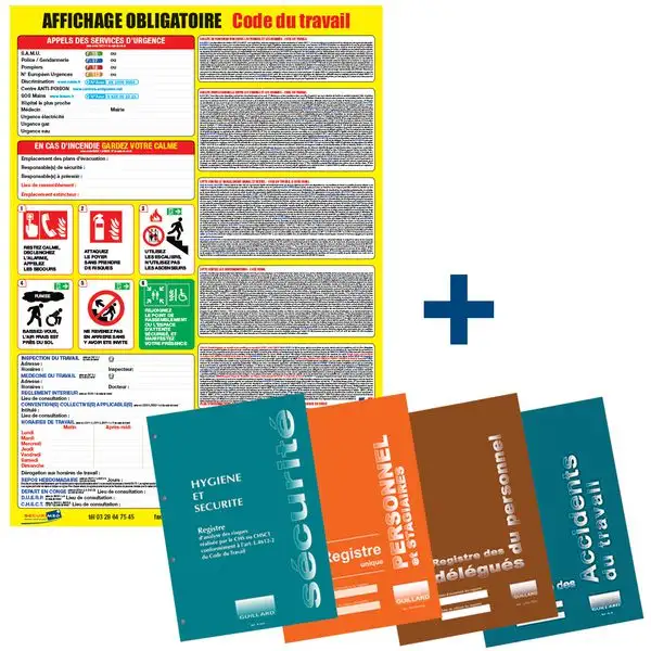 Pack conformité affichage obligatoire et registres