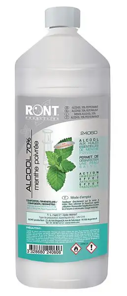 Alcool isopropylique 70% menthe poivrée