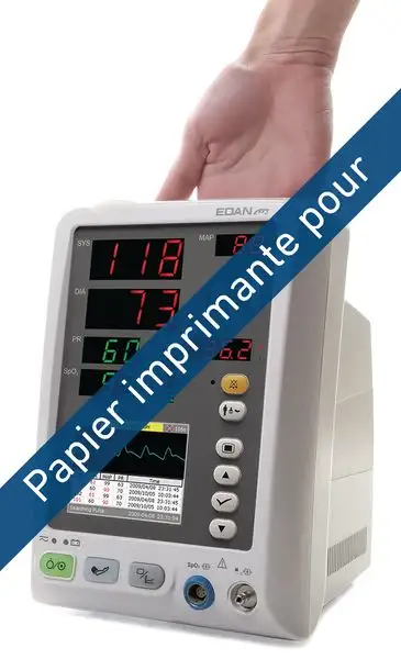 Papier imprimante pour moniteur de signes vitaux EDAN M3A