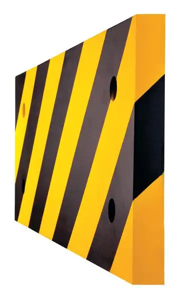 Lisse en polyuréthane jaune et noir