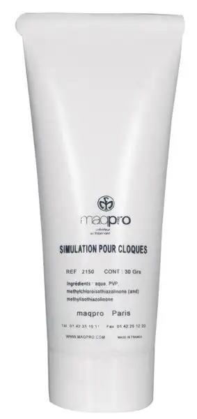 Maquillage de simulation des cloques