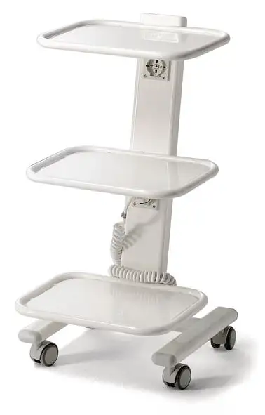 Chariot médical C3R 3 plateaux et 2 prises