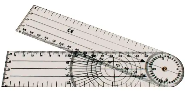 Goniomètre médical en plastique