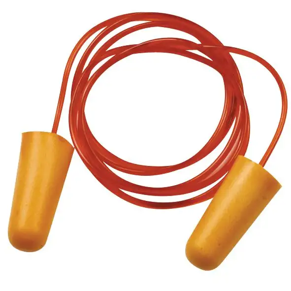 Bouchons d'oreilles jetables 38 dB avec cordon en boîte distributrice