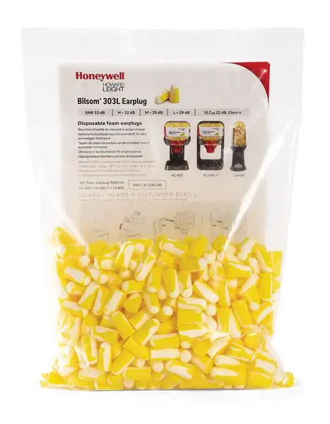 Lot 200 paires bouchons d'oreilles Honeywell 32 dB