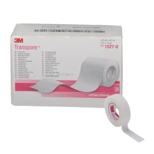 Sparadrap Transpore hypoallergénique et transparent - 3M