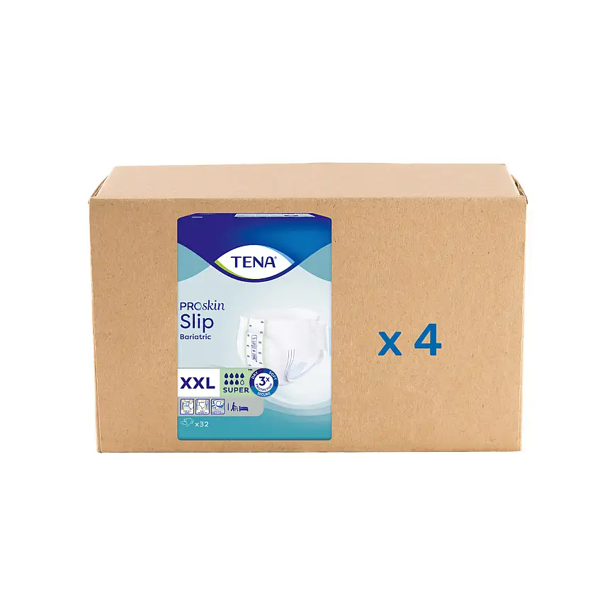 Tena Brief Bariatric Proskin Super - 7 drops - 2 sizes - Tena - XXL - 32 units