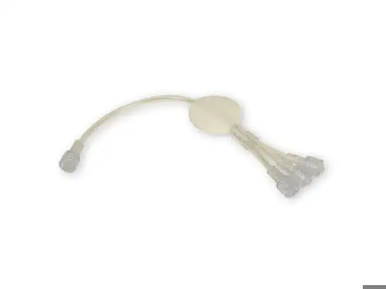 Tubulure triple parallèle T. Chester