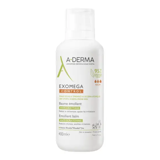 A-Derma exomega control baume émollient anti-grattage 400ml