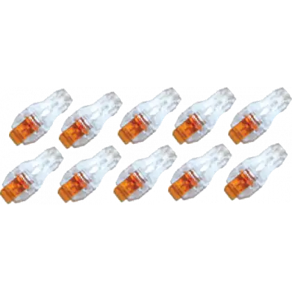 Adaptateurs crocodile (snap/tab) 4 mm pour câble ECG fiche banane (x10)