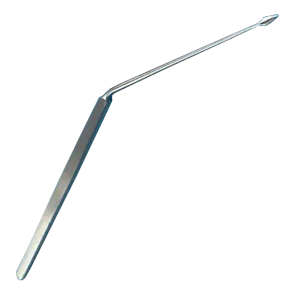 Aiguille Politzer de paracentèse coudée - 17 cm