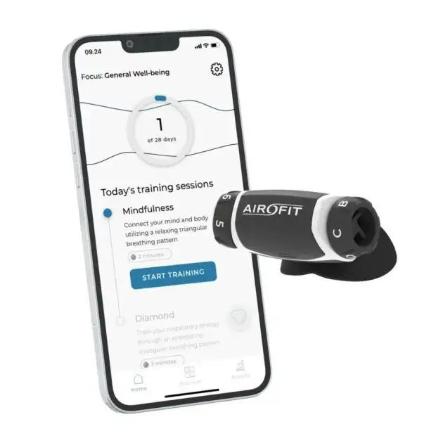 Airofit Active Breathing Trainer White