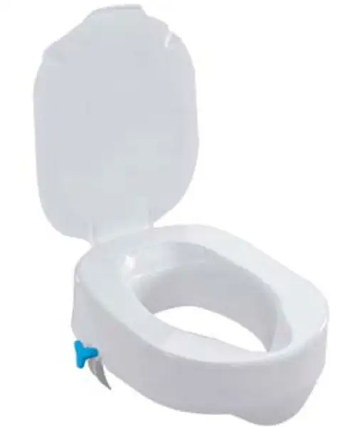 Rehausseur de WC avec Couvercle à Hauteur 7-10-15 cm | Modèle Universel - 7 cm