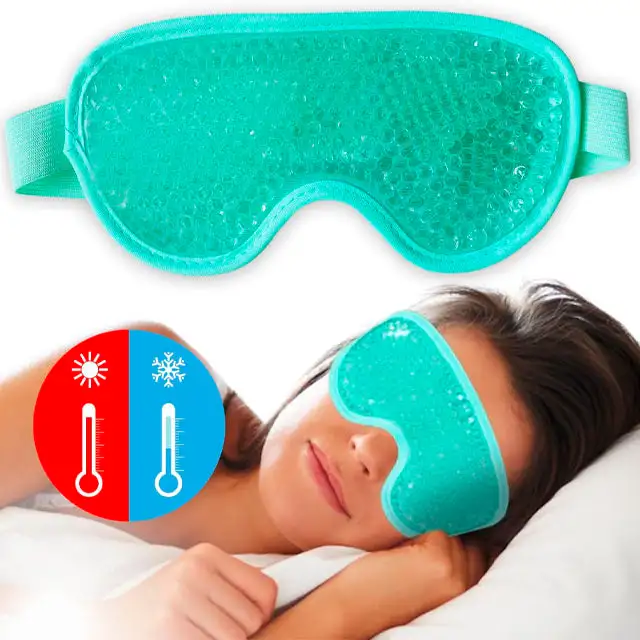 Masque de Gel Froid et Chaud avec Bande Ajustable pour les Yeux