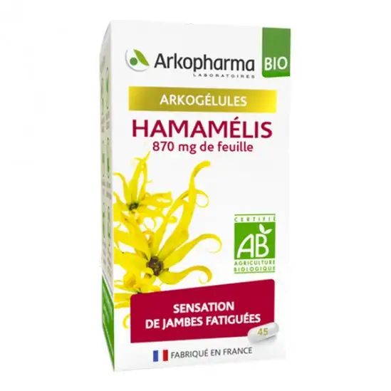Arkopharma arkogélules bio hamamélis 45 gélules