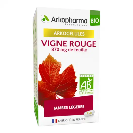 Arkopharma arkogélules vigne rouge bio 150 gélules